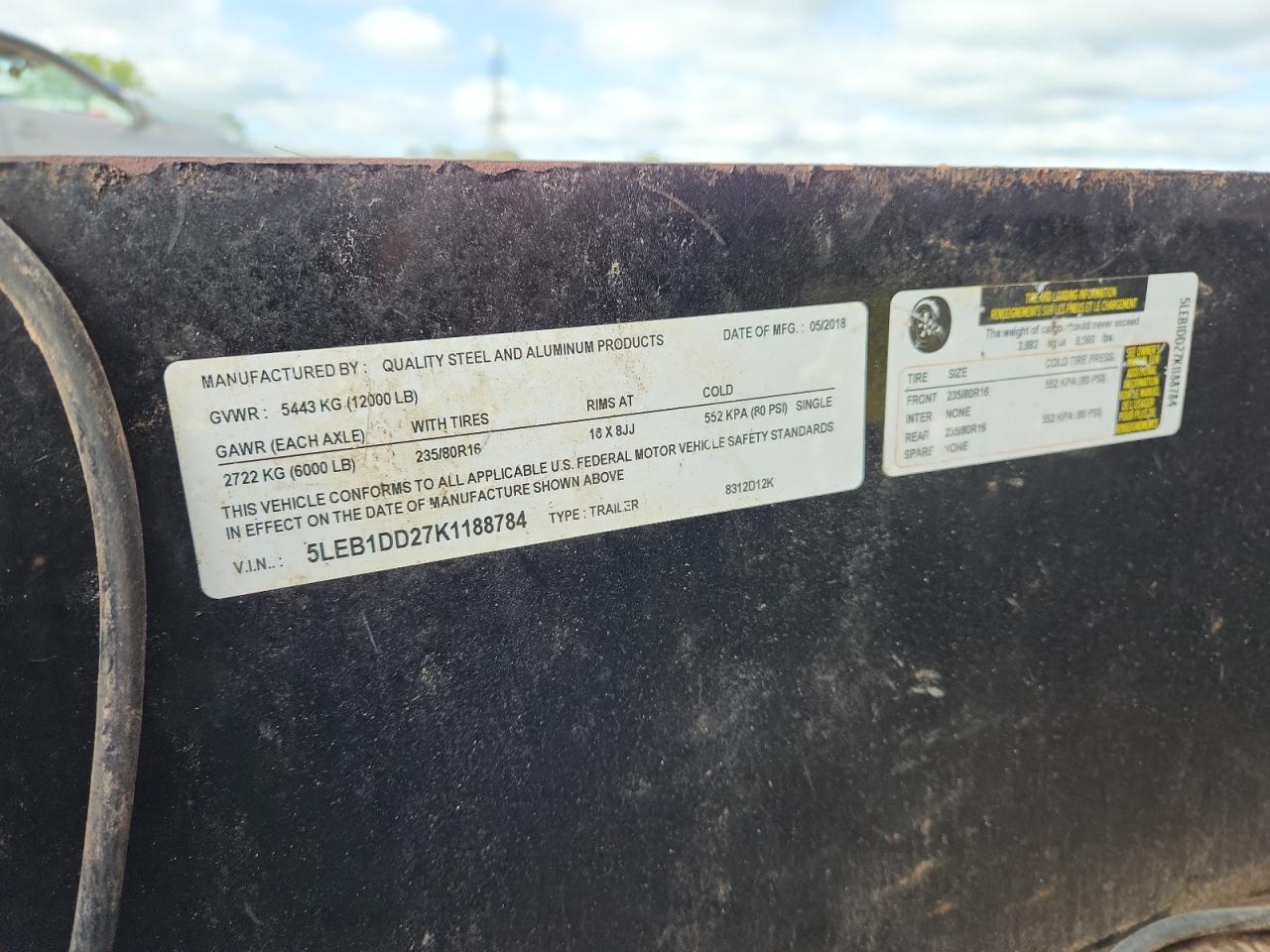 Quality Steel & Alum Trailer Image 5