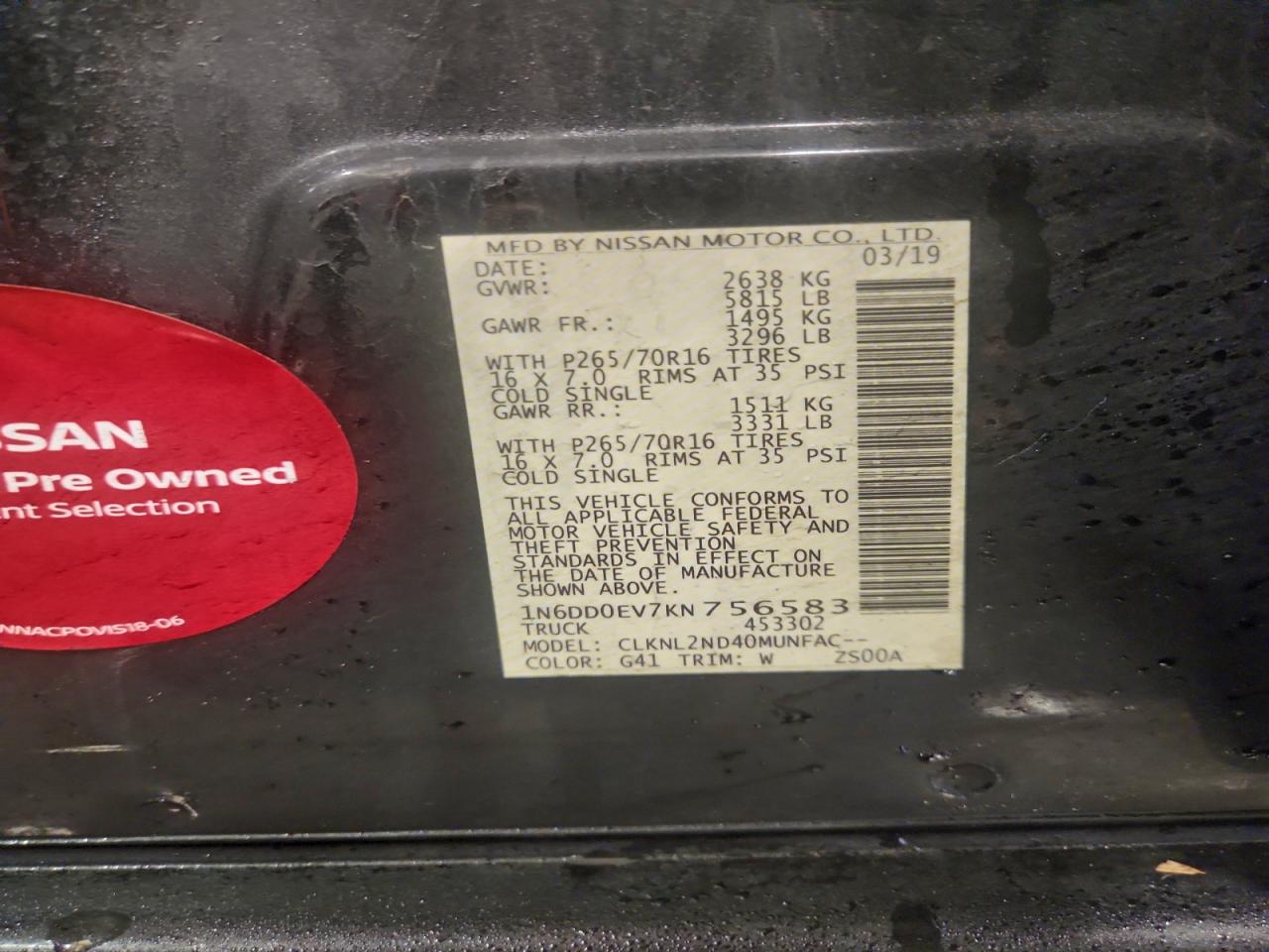 Nissan Frontier Sv Image 3