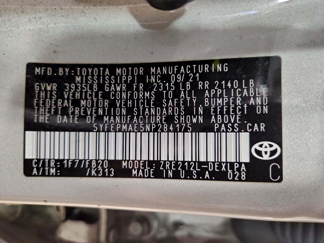 Toyota Corolla Le Image 11