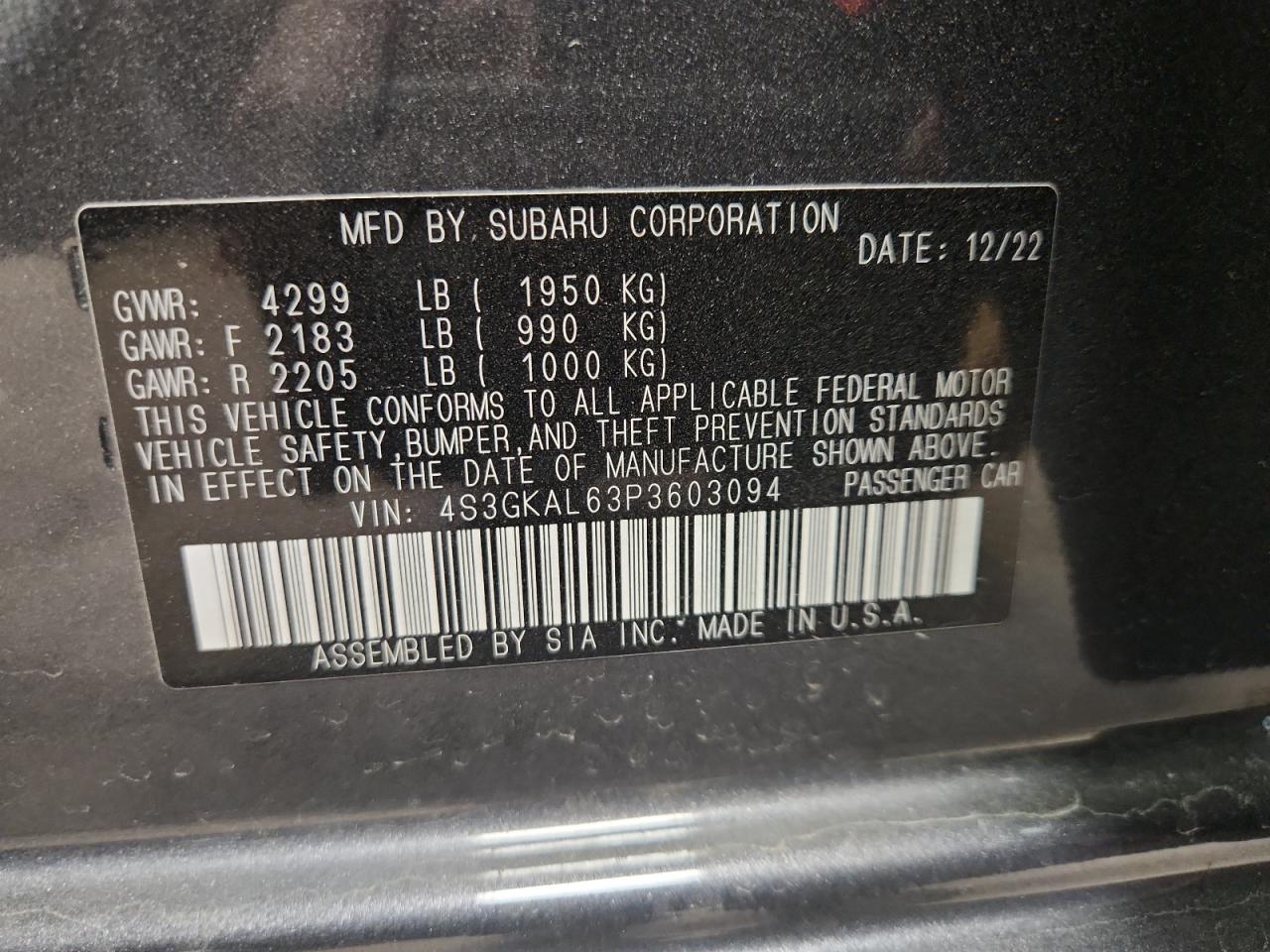 Subaru Impreza Sport Image 6